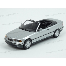 BMW (E36) 3-Series Cabriolet 1993 (Silver) model 1:43 Minichamps MI-940023330
