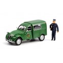 Citroen 2CV AZU Special Post Luxembourg with Figure